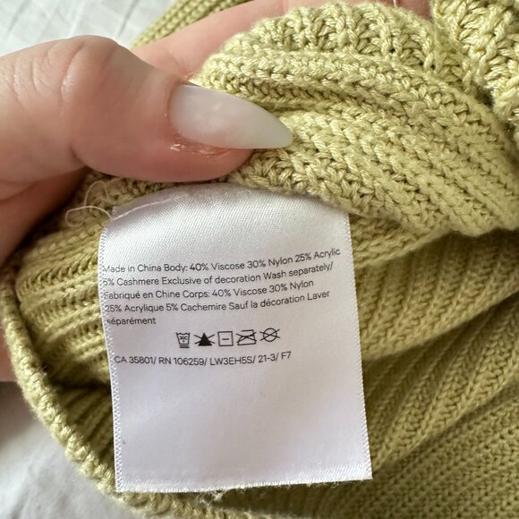 Lululemon Ribbed Turtleneck Sweater Dew Green M/L - Picture 9 of 10